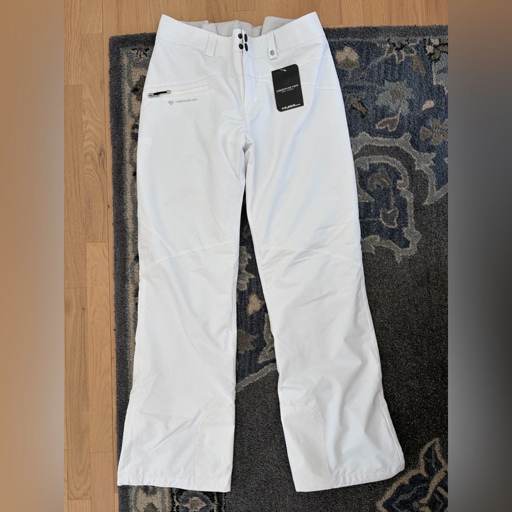 Obermeyer Women's White Ski Pants 16 Long